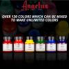 imageAngelus Acrylic Leather Paint For Shoes Sneakers Leather Canvas Furniture and More  2Pack  Flat Black ampamp Flat White Duo  4 Fl Oz Each4 Fl Oz Pack of 2