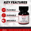 imageAngelus Brand Acrylic Leather Paint Waterproof 1oz  Black ampamp White Duo