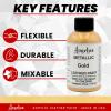 imageAngelus Metallic1 oz Leather Paint SilverGold