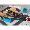 imageAngelus Paint Brush Set Round Flat Angular Artist Acrylic Paint Brush Set Shoe paint Brush set 5 pcs