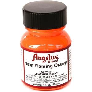 imageAngelus Acrylic Leather Paint 186 Hot Pink 186 Hot Pinkframing orange