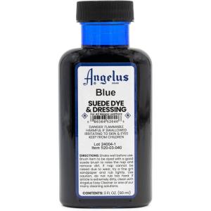 imageAngelus Brand Suede ampamp Nubuck Dye ampamp Dressing wApplicator  3 oz Blue