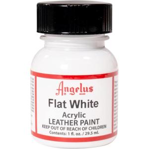 imageAngelus Flat White Acrylic Leather Paint 1oz