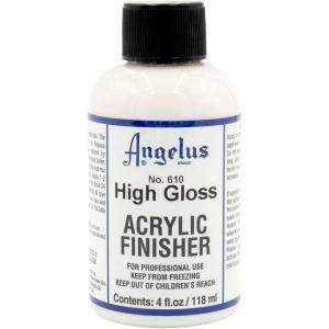 imageAngelus High Gloss Acrylic Leather Finisher  Flexible Clear Coat for Leather Shoes Bags Jackets ampamp Accessories High Shine Finish for Leather Craft ampamp Restoration No 6104 fl oz4 Fl Oz Pack of 1