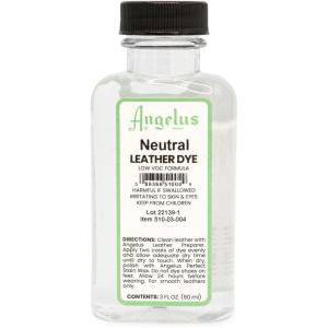 imageAngelus Leather Dye  Flexible Leather Dye for Shoes Boots Bags Crafts Furniture ampamp More 3oz Jet BlackClear