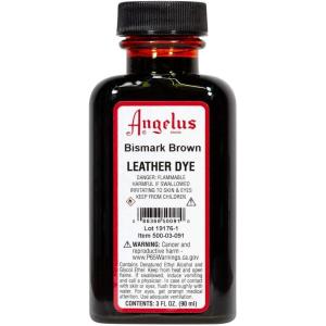 imageAngelus Leather Dye Permanent Leather Dye for Shoes Boots Bags Crafts Furniture ampamp More  3 fl oz Jet BlackBismark Brown