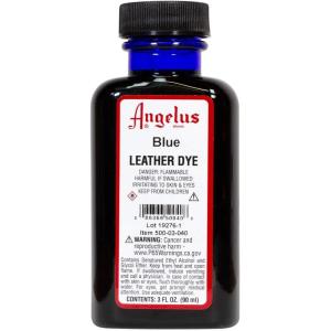 imageAngelus Leather Dye Permanent Leather Dye for Shoes Boots Bags Crafts Furniture ampamp More  3 fl oz Jet BlackBlue