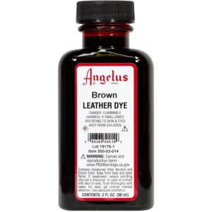 imageAngelus Leather Dye Permanent Leather Dye for Shoes Boots Bags Crafts Furniture ampamp More  3 fl oz Jet BlackBrown