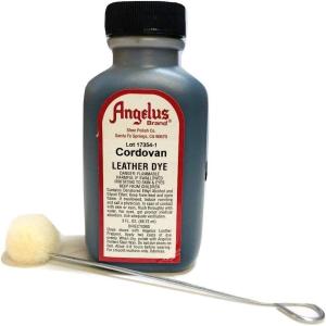 imageAngelus Leather Dye Permanent Leather Dye for Shoes Boots Bags Crafts Furniture ampamp More  3 fl oz Jet BlackCordovan