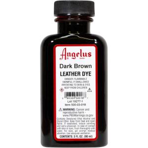 imageAngelus Leather Dye Permanent Leather Dye for Shoes Boots Bags Crafts Furniture ampamp More  3 fl oz Jet BlackDark Brown