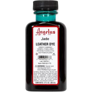 imageAngelus Leather Dye Permanent Leather Dye for Shoes Boots Bags Crafts Furniture ampamp More  3 fl oz Jet BlackJade
