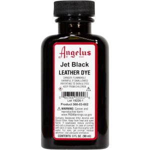 imageAngelus Leather Dye Permanent Leather Dye for Shoes Boots Bags Crafts Furniture ampamp More  3 fl oz Jet BlackJet Black