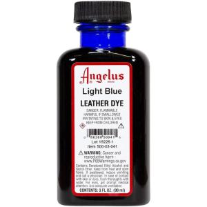 imageAngelus Leather Dye Permanent Leather Dye for Shoes Boots Bags Crafts Furniture ampamp More  3 fl oz Jet BlackLight Blue
