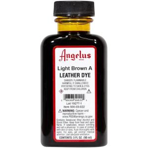 imageAngelus Leather Dye Permanent Leather Dye for Shoes Boots Bags Crafts Furniture ampamp More  3 fl oz Jet BlackLight Brown A