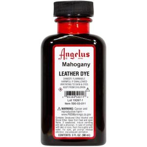 imageAngelus Leather Dye Permanent Leather Dye for Shoes Boots Bags Crafts Furniture ampamp More  3 fl oz Jet BlackMahogany