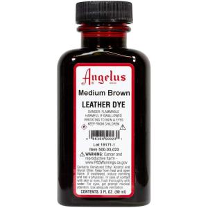imageAngelus Leather Dye Permanent Leather Dye for Shoes Boots Bags Crafts Furniture ampamp More  3 fl oz Jet BlackMedium Brown