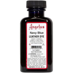 imageAngelus Leather Dye Permanent Leather Dye for Shoes Boots Bags Crafts Furniture ampamp More  3 fl oz Jet BlackNavy Blue
