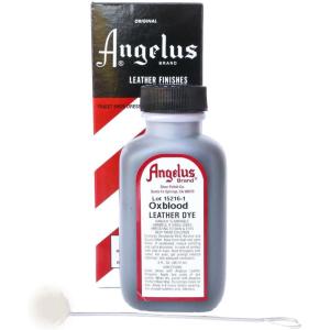 imageAngelus Leather Dye Permanent Leather Dye for Shoes Boots Bags Crafts Furniture ampamp More  3 fl oz Jet BlackOxblood