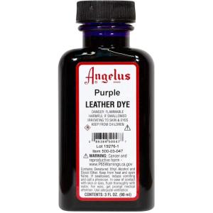 imageAngelus Leather Dye Permanent Leather Dye for Shoes Boots Bags Crafts Furniture ampamp More  3 fl oz Jet BlackPurple