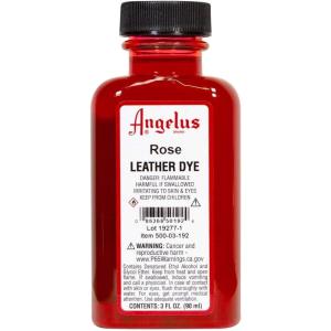 imageAngelus Leather Dye Permanent Leather Dye for Shoes Boots Bags Crafts Furniture ampamp More  3 fl oz Jet BlackRose