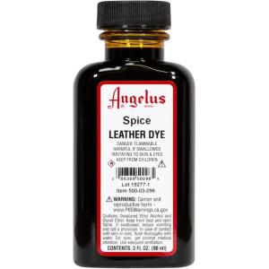 imageAngelus Leather Dye Permanent Leather Dye for Shoes Boots Bags Crafts Furniture ampamp More  3 fl oz Jet BlackSpice