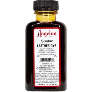 imageAngelus Leather Dye Permanent Leather Dye for Shoes Boots Bags Crafts Furniture ampamp More  3 fl oz Jet BlackSuntan