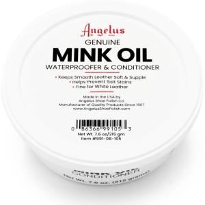 imageAngelus Mink Oil for Leather Boots 76oz  AllNatural Leather Conditioner Cleaner Waterproof Soften ampamp Restore  Made in USA