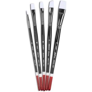imageAngelus Paint Brush Set Round Flat Angular Artist Acrylic Paint Brush Set Shoe paint Brush set 5 pcs