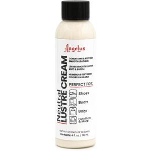 imageAngelus Shoe Cream Leather Balm 4oz  Conditions ampamp Restores Leather Boots Furniture Jackets Shoes Purses ampamp Accessories  Neutral