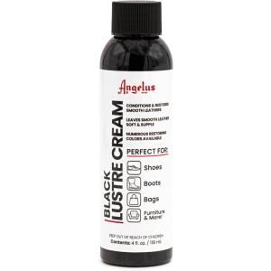imageAngelus Shoe Cream Leather Balm 4oz  Conditions ampamp Restores Leather Boots Furniture Jackets Shoes Purses ampamp More Black