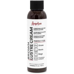 imageAngelus Shoe Cream Leather Balm 4oz  Conditions ampamp Restores Leather Boots Furniture Jackets Shoes Purses ampamp More Brown
