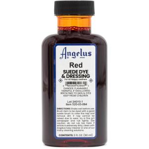 imageAngelus Suede Dye 3 oz BlackRed