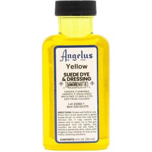 imageAngelus Suede Dye 3 oz BlackYellow