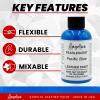 imageAngelus 1 oz Leather Paint 1 Fl Oz Pack of 1 Sterling SilverPacific Blue