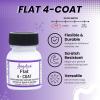 imageAngelus Flat 4Coat ScratchResistant Leather Sealer  Durable Flexible Clear Coat Protection for Leather Shoes Bags Jackets ampamp More  Flat Finish  1 fl oz