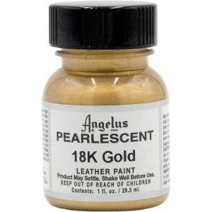 imageAngelus 1 oz Leather Paint 1 Fl Oz Pack of 1 Sterling Silver18k Gold