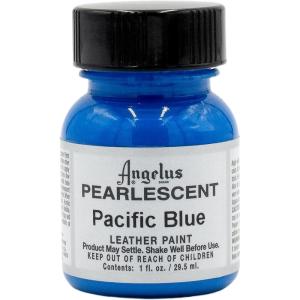 imageAngelus 1 oz Leather Paint 1 Fl Oz Pack of 1 Sterling SilverPacific Blue