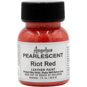 imageAngelus 1 oz Leather Paint 1 Fl Oz Pack of 1 Sterling SilverRiot Red