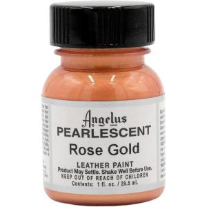 imageAngelus 1 oz Leather Paint 1 Fl Oz Pack of 1 Sterling SilverRose Gold