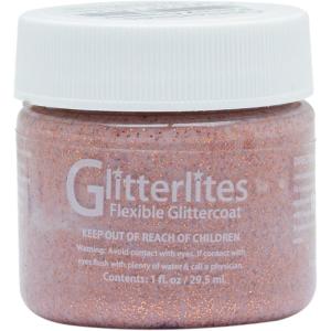 imageAngelus Flexible Glittercoat Glitter Paint EmeraldPenny Copper