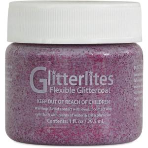 imageAngelus Flexible Glittercoat Glitter Paint Kelly GreenRazzberry