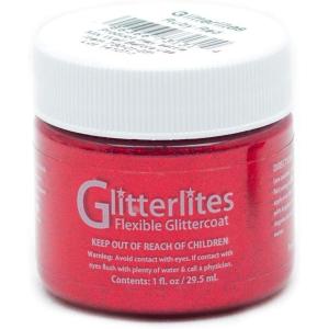 imageAngelus Flexible Glittercoat Glitter Paint Kelly GreenRuby Red
