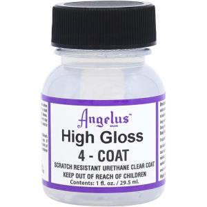 imageAngelus High Gloss 4Coat ScratchResistant Leather Sealer  Durable Flexible Clear Coat Protection for Leather Shoes Bags Jackets ampamp More  High Gloss Finish  1 fl oz1oz