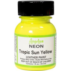 imageAngelus Leather Paint Neon Tropic Sun Yellow 1 oz