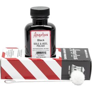 imageAngelus Leather Sole ampamp Heel Polish Edge Dressing Black 3oz  Made in USA  Comes with Applicator