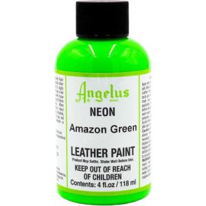 imageAngelus Neon Acrylic Leather Paint for Shoes Boots Jackets Art Customizing Sneakers Bags ampamp More  Amazon Green  4oz