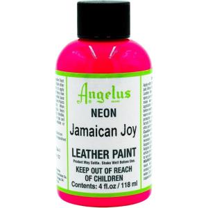 imageAngelus Neon Acrylic Leather Paint for Shoes Boots Jackets Art Customizing Sneakers Bags ampamp More  Jamaican Joy  4oz