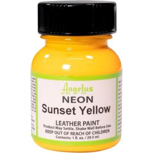 imageAngelus Neon1 oz Leather Paint Sunset YellowSunset Yellow