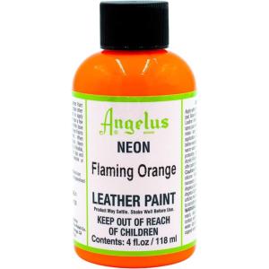 imageAngelus Neon4 oz Leather Paint 4 Fl Oz Pack of 1 Flaming Orange