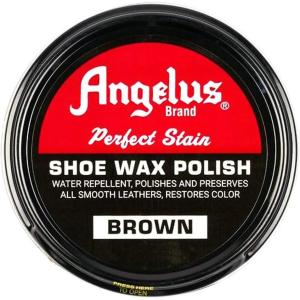 imageAngelus Perfect Stain Shoe Wax Polish Professional Shoe Polish For Leather Shoes ampamp Boots 3 fl oz BlackBrown